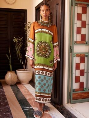 Alemais  Contina Silk Midi Dress